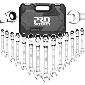PROSTORMER 14PCS Keys Set Multitool Wrench Ratchet Spanners Set Hand Tool Wrench Set Universal Wrench Tool Car Repair Tools| Hand Tool Sets