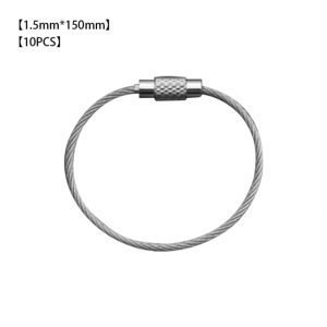 Portable Anti lost Key Connecting Ring EDC Hang Wire Chain Tag Screw Luggage Rope Keyring Loop Circle Bushcraft Kit Lock Gadget | Hand Tool Sets