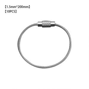 Portable Anti lost Key Connecting Ring EDC Hang Wire Chain Tag Screw Luggage Rope Keyring Loop Circle Bushcraft Kit Lock Gadget | Hand Tool Sets