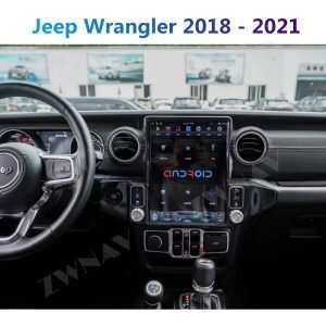 Tesla Style Screen Jeep Radio For JEEP Wrangler JL 2018 2021 Head Unit multimedia Car GPS Navig Stereo Android 11.0 8+128GB | Jeep Multimedia Player|