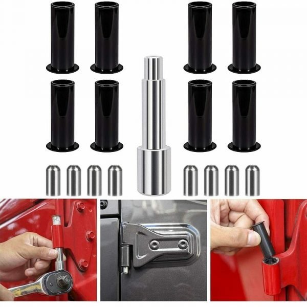 17pc Door Pin Guides Door Bushing Removal Tool for Jeep Wrangler JK JL 2007 2019 Car Accessories
