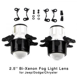 2.5'' Bi Xenon Projector Lens Fog Light for Jeep Wrangler Grand Cherokee / Chrysler 300C HID High Low Beam Fog Lamp Bulb H11
