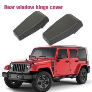 2pcs for Jeep Wrangler JK 2007 2017 Rear Window Hinge Cover Vehicle BackGlass Cap Car Auto Exterior Decoration Accessory | Styling Mouldings