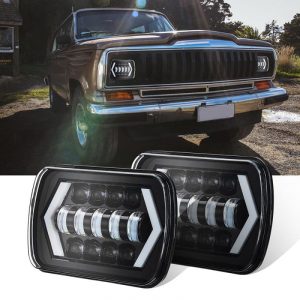 7x6 & quot; 5X7 & quot; Car Led Headlight Off Road Car Led Lamp Hi Lo Beam + DRL For 1986 1995 Jeep Wrangler YJ For Toyota Pickup Truck