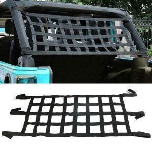 Auto Accessories for Black Car Roof Net Cargo Bag For Jeep Wrangler TJ JK JL Storage Luggage | Nets