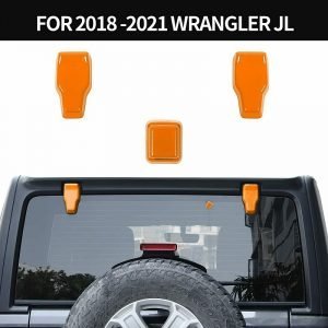 Car Tail Window Hinge Rain Wiper Nozzle Cover Trim for Jeep Wrangler JL 2018 2019 2020