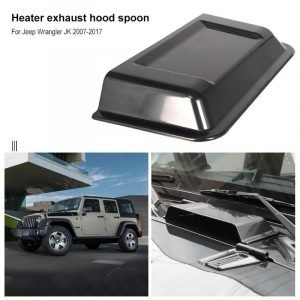 Cowl Heater Air Vent Intake Hood Scoop Car Accessories Car Styling for Jeep Wrangler TJ JK 98 18 2007 2017 ABS Plastic Black | Hoods