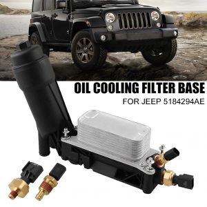 Engine Oil Cooler And Filter Base Housing 5184294AE For 11 13 Jeep Wrangler Dodge Challenger Chrysler 200 300 for 3.6L V6 Engine