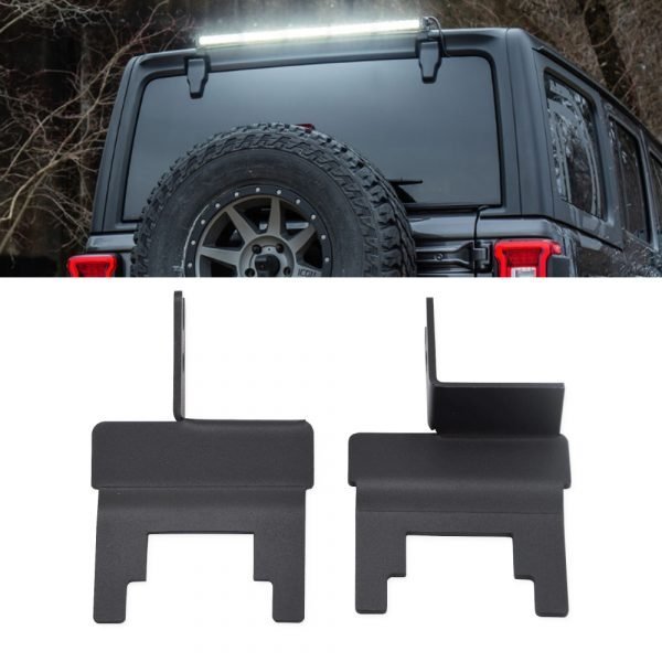 For Jeep Wrangler JK 2007 2018 Car Black Mount 30 & LED Light Bar Rear Hardtop Kit Steel Auto Accessories | ATV Parts & Accessories