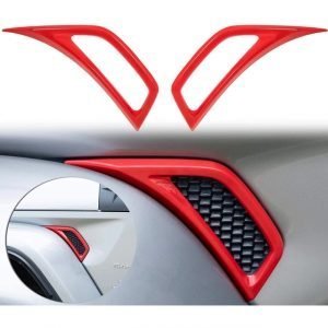 MX 2pcs/set Car Side Wing Air Vent Hood Outlet Cover Trim Decorative Sticker Air Conditioner Outlet Vent Trim for Jeep Wrangler