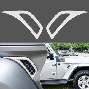 MX 2pcs/set Car Side Wing Air Vent Hood Outlet Cover Trim Decorative Sticker Air Conditioner Outlet Vent Trim for Jeep Wrangler
