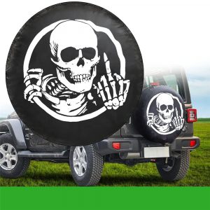 New Arrivals Skull Pattern Spare Tire Cover Wheel Covers for Jeep JK Wrangler JL Car Accessories | Tire Accessories