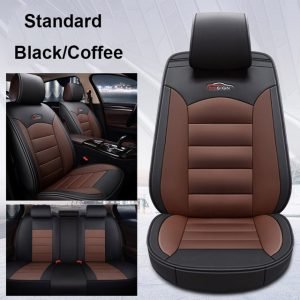 SUV Faux Leather Car Seat Cover Set Automobile Interior Cushion Protector Accessories for Jeep Grand Cherokee Wrangler JK