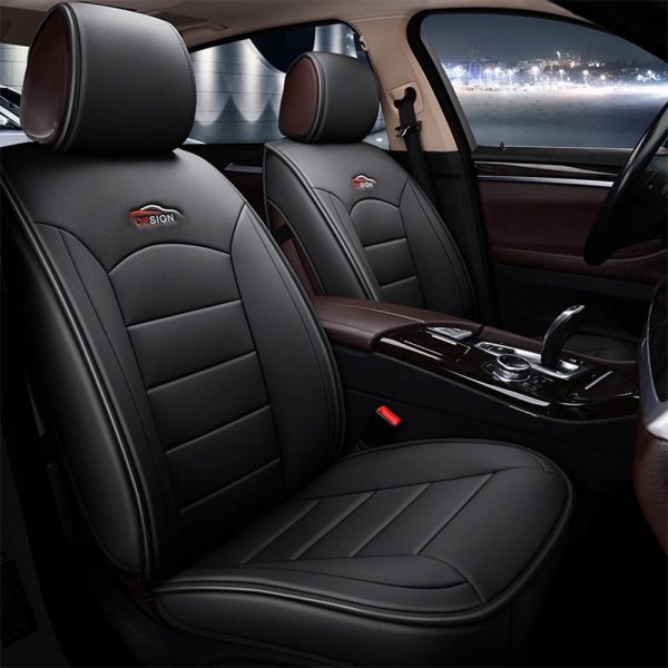 SUV Faux Leather Car Seat Cover Set Automobile Interior Cushion Protector Accessories for Jeep Grand Cherokee Wrangler JK