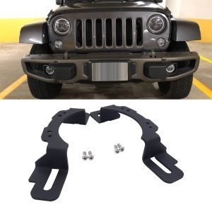 For Jeep 2018 2022 Wrangler JL 4 LED Fog Light Mount Brackets Kit Heavy duty Steel Car Accessories | ATV Parts & Accessories