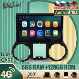 Android 9 64gb Car Multimedia Player Car Gps Navigation Streaming Night Vision Camera Radio For Jeep Wrangler 2011- 2017