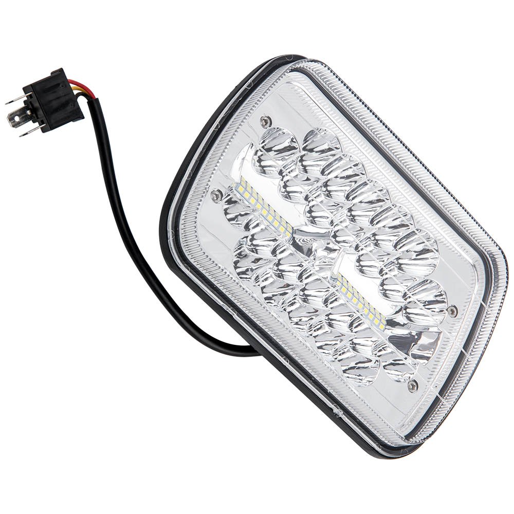 LED Headlights Bumper Hi/Lo Beam Lamp For Jeep Wrangler New 7x6 inch | Headlight Bulbs (LED)