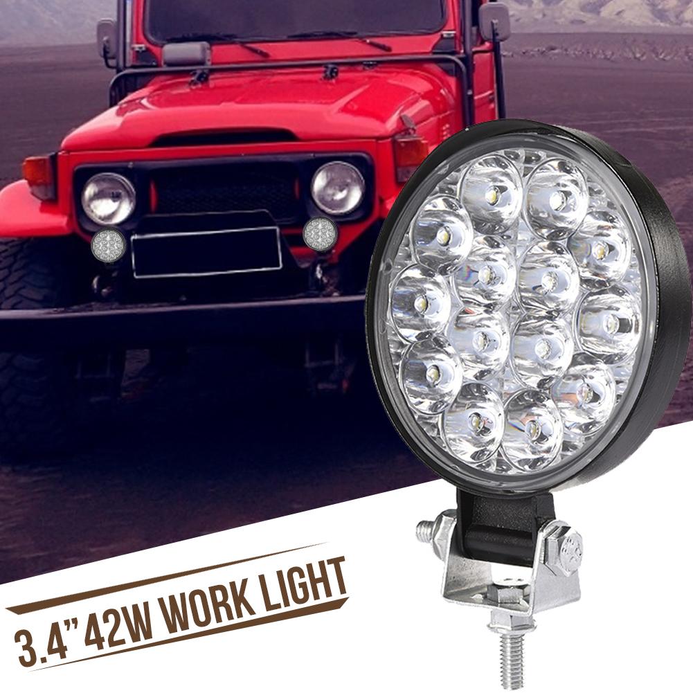 Modified Lamp Off Road 14 Lights 42W LED Lights Super Thin Version LED Work Light Bar For Jeep Wrangler  | Signal Lamp
