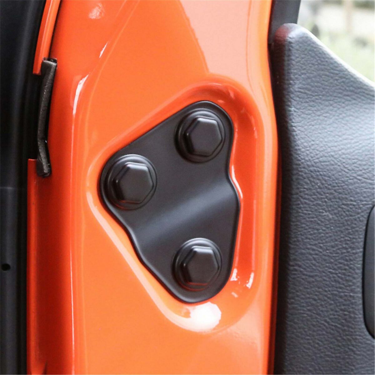 2PCS Door Lock Covers Protection Trim For Jeep Wrangler JK JKU 2018 2020