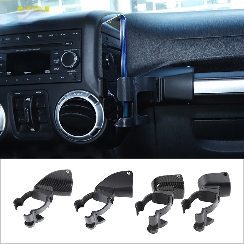 Multifunction Mobile Phone Holder Water Cup Support Holder Accessories for Jeep Wrangler JK 2007 2017
