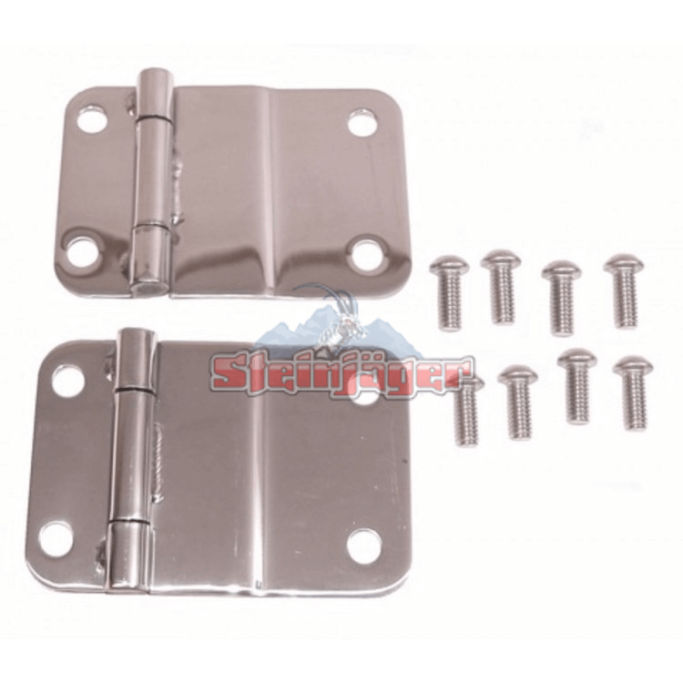 Tailgate (Liftgate) Repl Parts CJ-7 1976-1986 Tailgate Hinges Polished Stainless