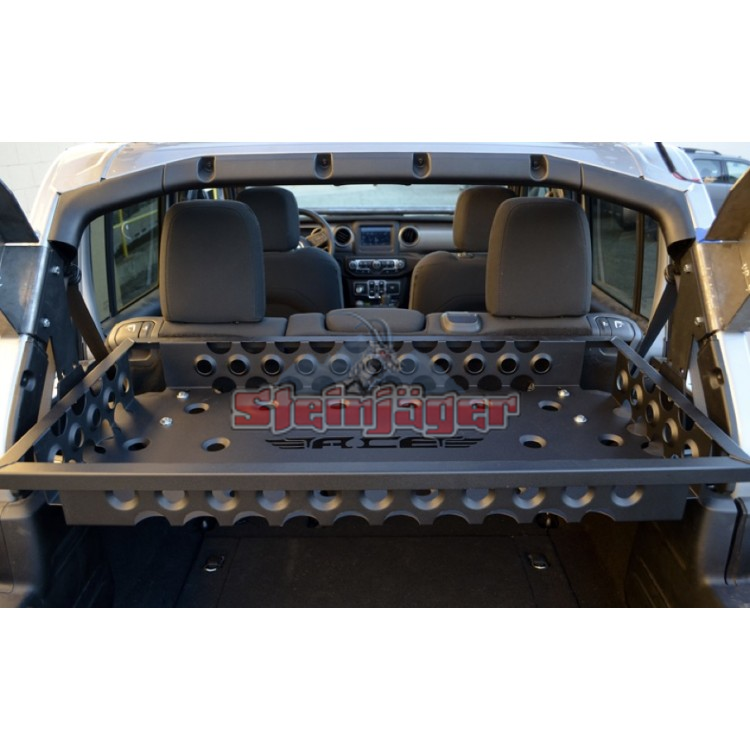 Adjustable Rear Cargo Basket Wrangler JL 2018-Present Texturized Black