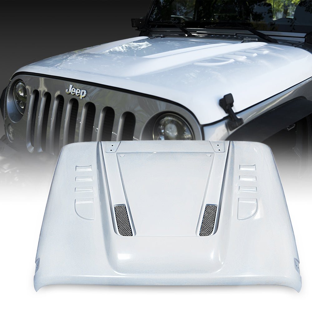 Xprite Transformer Series Fiber Glass Hood for 07-18 Jeep Wrangler