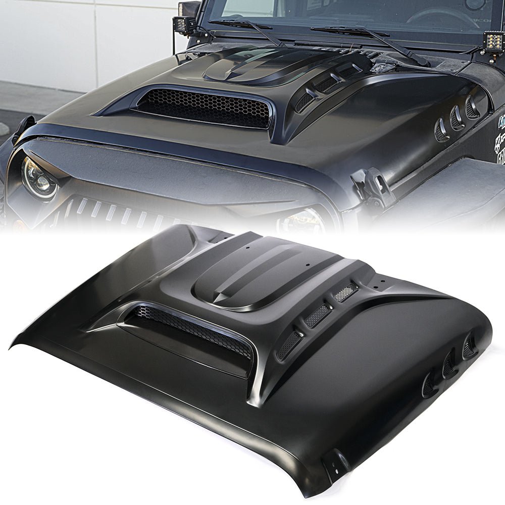 Jeep Hoods with Air Vents for Jeep Wrangler & Gladiator | Piranha Series