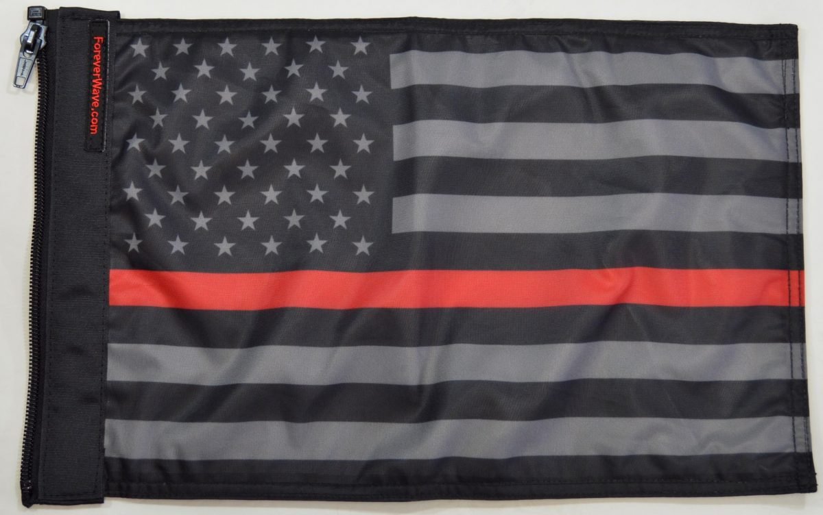 USA Subdued Thin Red Line Flag
