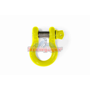 D-Ring Shackle Wrangler JL 2018 to Present Neon Yellow 1 D-ring