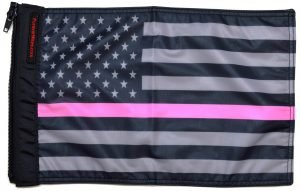 USA Subdued Thin Pink Line Flag