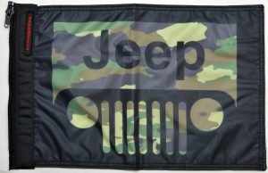 Jeep Grill Camo Flag