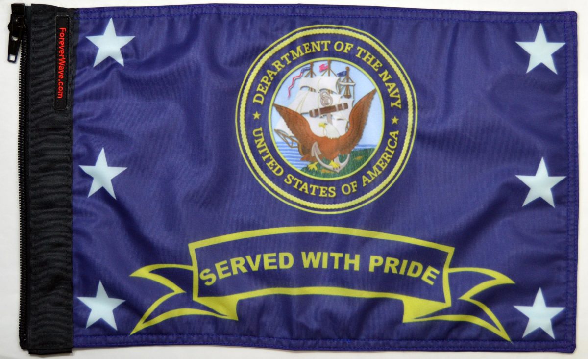 Navy Served With Pride Flag