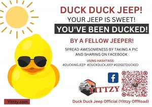 Youâ€™ve been Ducked "Yittzy Duck Tags" - Ducking Tags for Jeepers - Pack of 100