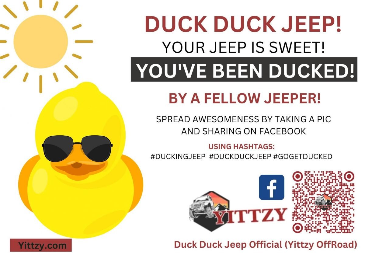 You’ve been Ducked "Yittzy Duck Tags" - Ducking Tags for Jeepers - Pack of 50