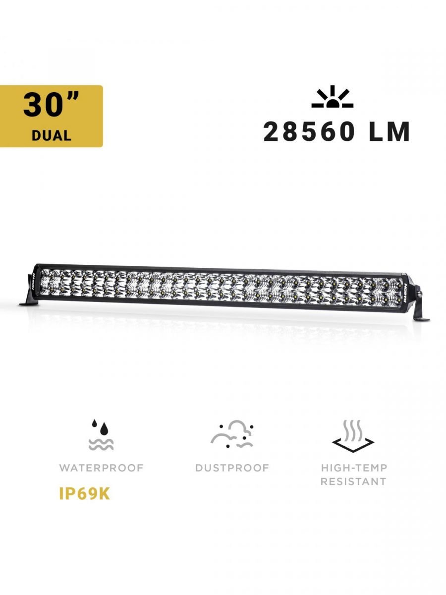 30 Inch LED Light Bar Dual Row Spot/Flood Combo North Lights