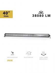 40 Inch LED Light Bar Dual Row Spot/Flood Combo