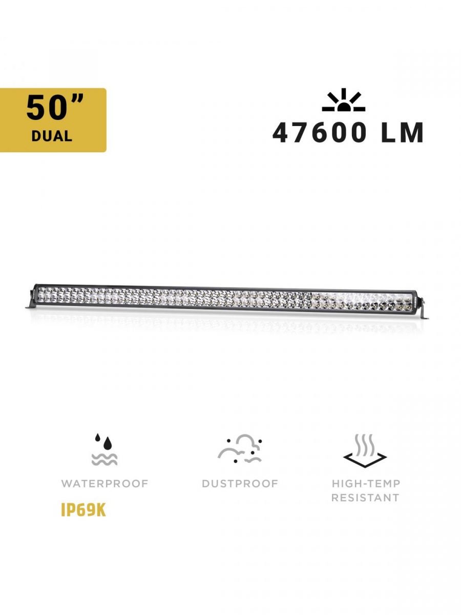 50 Inch LED Light Bar Dual Row Spot/Flood Combo North Lights