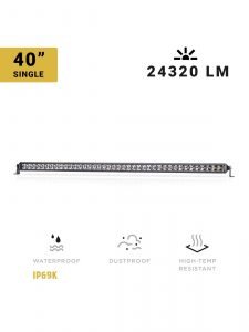 40 Inch LED Light Bar Single Row Spot/Flood Combo