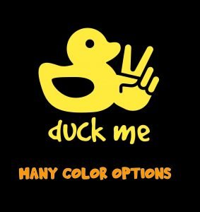 Duck Me Decal - Duck Duck - Decal for Jeep - 2.1” W x 2”H inches