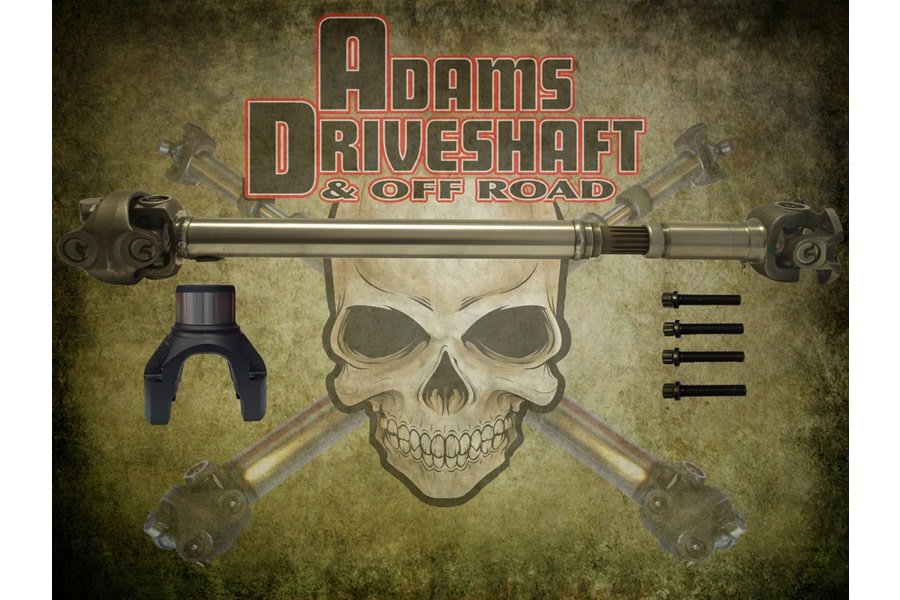 Adams Driveshaft Extreme Duty Series 1350 Half Round Front CV Driveshaft   - JL Rubicon Only