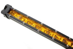 Race Sport Lighting 38in 5w LoPro Ultra Slim LED Light Bar with Amber Marker and Running Light Function 180w - Includes Rocker Switch Harness