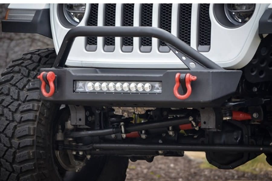 Ace Engineering, Pro Series Front Bumper Kit, Bull Bar with Light Bar Provisions, Texturized Black - JL