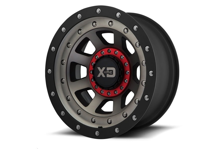 XD Series Wheels XD137 FMJ Series Wheel, 17x9 5x5 - Satin Black with Dark Tint - JT/JL/JK