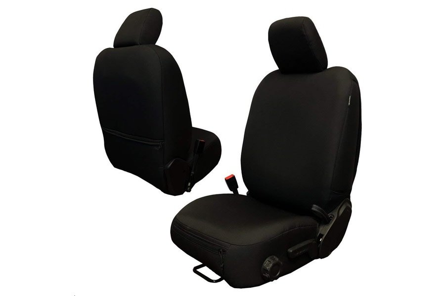 Bartact Baseline Seat Covers Front Pair Black - JL 4dr