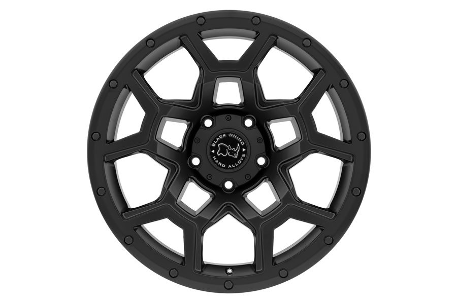 Black Rhino Overland Wheel, 17x8 5x5 - Matte Black - JT/JL/JK
