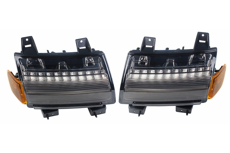 Quake LED Smoked LED Fender Light - w/Sequential Turn Signals - JT/JL