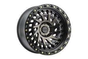 Black Rhino Shredder Wheel, 17x9 5x5 - Matte Black w/ Machined Dark Tint - JT/JL/JK