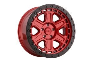 Black Rhino Reno Wheel, 17x9 5x5 - Candy Red w/ Black Lip  - JT/JL/JK