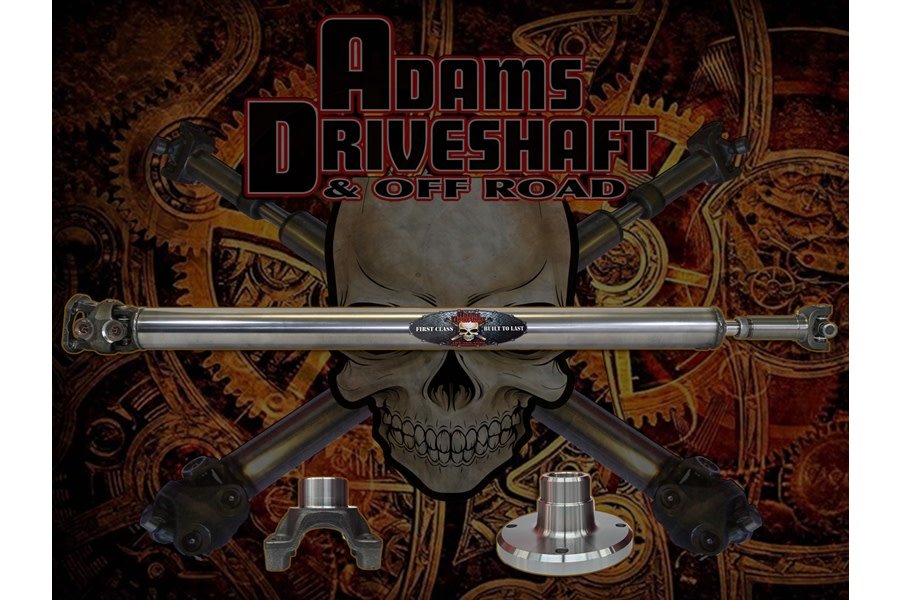 Adams Driveshaft Extreme Duty Series 1-Piece 1350 Solid Rear CV Driveshaft  - JT Rubicon Only